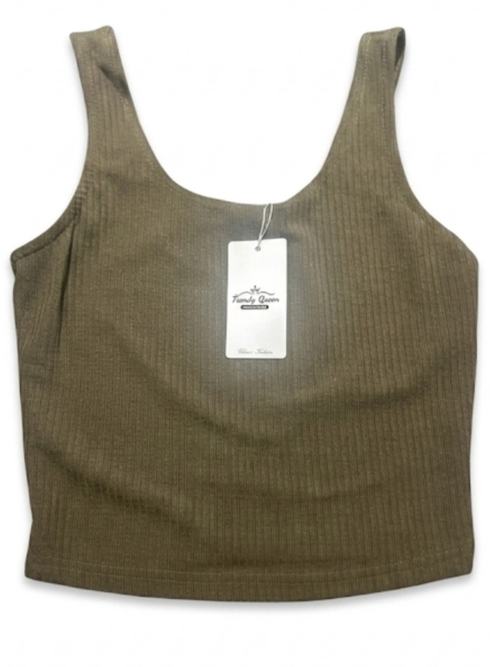 Trendy queen ribbed tank top XS NWT - Picture 2 of 6
